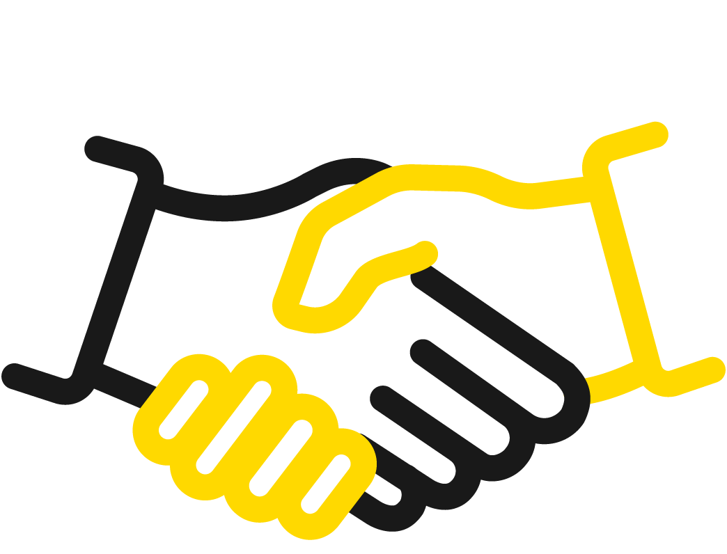 Icon Partner: 2 Hände geben sich die Hand
